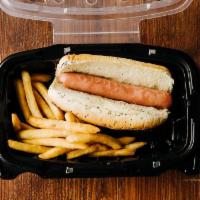 Kids Hot Dog With Fries · Plain hot dog