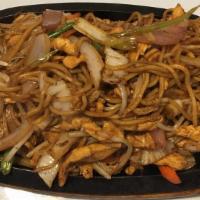 Japanese  Pan Fried Yakisoba · Add beef or shrimp for an additional charge.
