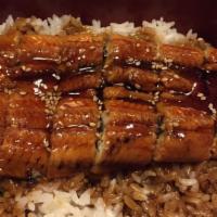 Unagi Don · Grilled eel over rice.
