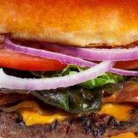 Pub 97 Burger · 1/2 lb Angus Beef Patty, Bacon, Cheddar, Lettuce, Tomato, Onion, Pub97 Sauce On A Brioche Bun