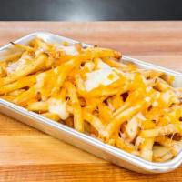 Cheese Fries · Our classic fries topped with melted american cheese.