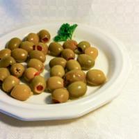 Olivas · Manzanilla olives.