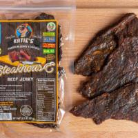Steakhouse Beef Jerky · Katie’s Steakhouse Jerky tastes like a richly seasoned steak. It will fill your mouth with t...