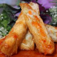 Chicken Egg Roll · Chicken and vegetables egg roll.