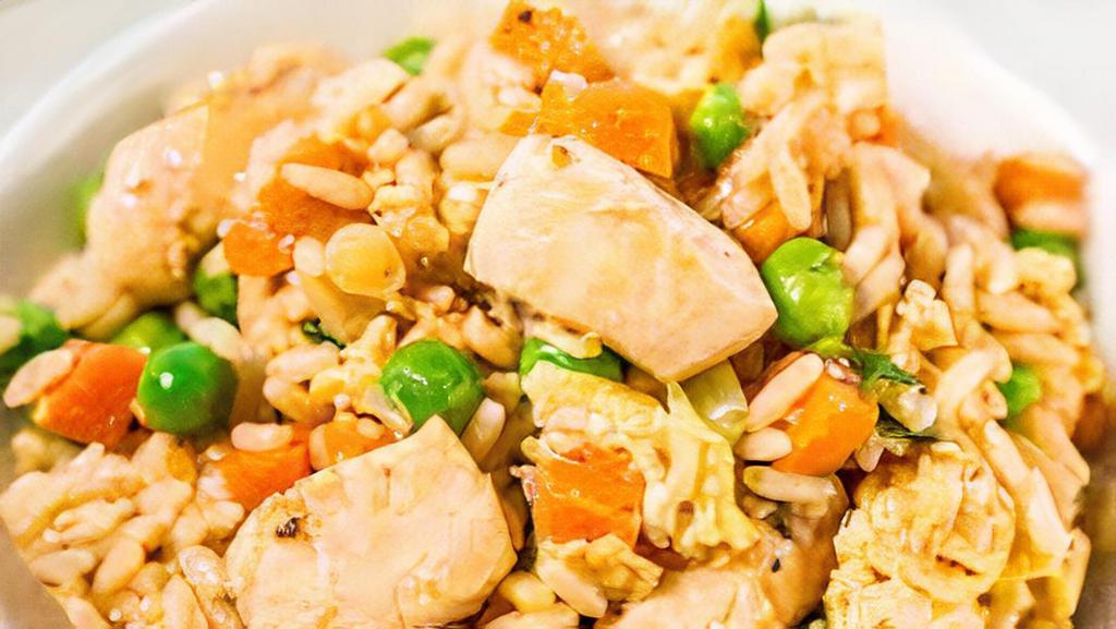 Kids Fried Rice With Chicken · Smaller portions without the salad.