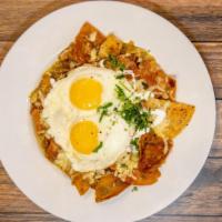 Chilaquilest · Two eggs 