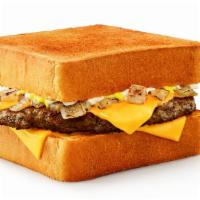 Sonic Patty Melt · SONIC'S 100% pure beef patty topped with Mayo,   grilled onions, and melted American cheese ...