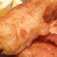 Two Hearted Fish & Chips · Premium cod, hand-dipped in Bell’s Two Hearted beer-batter, served with hand-cut fries and c...