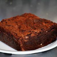 Zoe’S Chocolate Brownie · Baked in house large portion.