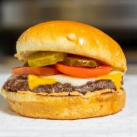 Moosa'S Burger · Ketchup, mustard, tomatoes, onions, pickles, American cheese, Mozzarella and Moosa sauce.
