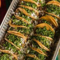 Taco Tray · 20 Tacos with American or Mexican style, salsa Included. Add extra topping for an additional...