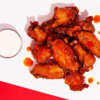 8 Chicken Wings · Crispy and juicy chicken wings with your choice of sauce!