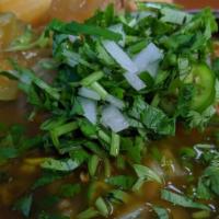 Sopa De Pata (Mondongo) · Cow feet soup.