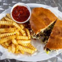 Torta Express (2) · With French fries.