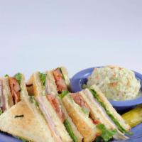 Club Sandwich · The classic triple decker... ham, turkey, bacon, lettuce, tomato and mayo stacked on toasted...