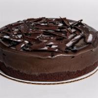 Black Chocolate Cake · dark chocolate crunch, black caramel, and glitter (vegan, gf)