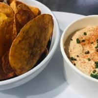 Lobster Dip & Chips · Housemade old bay chips