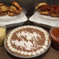 Meal Deal - For Family Of 4 · Our family meal deal includes 4 sliders, 16oz chili, 16oz mashed rutabaga, and dessert! Sele...