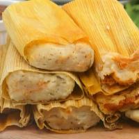 Tamales · Tamales (steamed corn husks) with your choice of filling.
