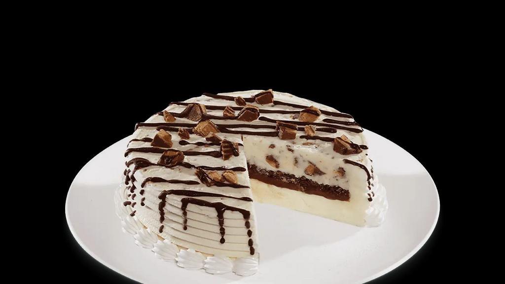 Mini Cake · Blizzards and DQ® Cakes combine into one irresistible dessert. Layers of creamy vanilla soft serve, fudge and crunch center
