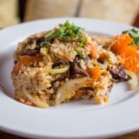 Thai Fried Rice · Egg, tomato, onion and carrot.