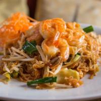 Pad Thai Noodle · Vegan. Thin rice noodle, egg, onion, bean sprout and peanut.