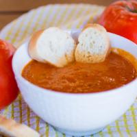 Creamy Tomato · A Creamy Tomato Favorite, Slow Simmered with Basil & Tarragon
