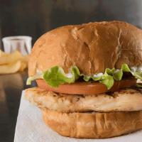Grilled Chicken · Please note: Sandwich served plain unless you add toppings | Grilled boneless breast served ...