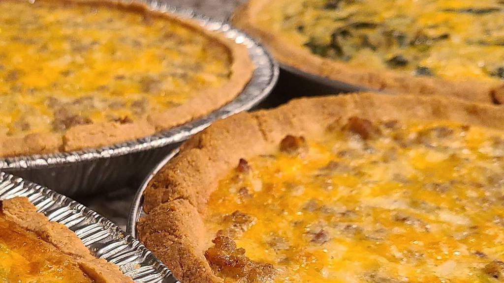 Sausage Quiche · This tasty breakfast is an almond and coconut flour crust with a beautiful mixture of egg, cream and sausage. Gluten Free