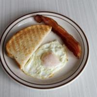 Kids Egg (Gf) · one egg your way, choice of meat & gluten free toast