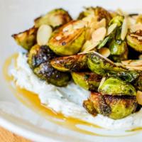 Brussels Sprouts · goat cheese, local bare honey, toasted almonds