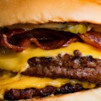 Double Cheeseburger W/Bacon Combo · Add more sides for an additional charge.