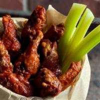 One Pound Wings (Bone In) · Hand tossed chicken wings with your choice of Buffalo, BBQ, or Sweet Chili sauce. Buffalo St...