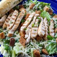 Caesar Salad (Large) · Fresh Romaine tossed with shredded Parmesan cheese, made from-scratch croutons and our cream...