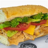 Chicken & Broccoli Sub · Made with cheddar cheese, broccoli, ranch dressing, fresh bread, USDA grade a meats, onions,...