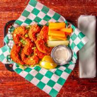Buffalo Shrimp Basket · Same delicious shrimp topped with Buffalo sauce and served with fresh carrot and celery stic...