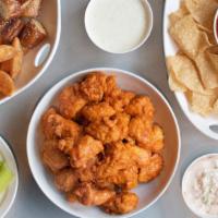 Small Boneless Wing Platter (Fried) · 40 wings; serves 8-10. Grab a fork for these fresh, hand-breaded, fried wings. Your napkin j...