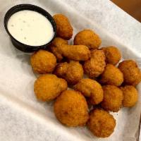 Fried Mushrooms · A 1/2 pound of farm-fresh mushrooms, batter-dipped & deep fried to perfection.  Served w/ ra...