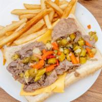 Italian Beef · Available on Saturday. Comes with fries and Famous Lemonade.