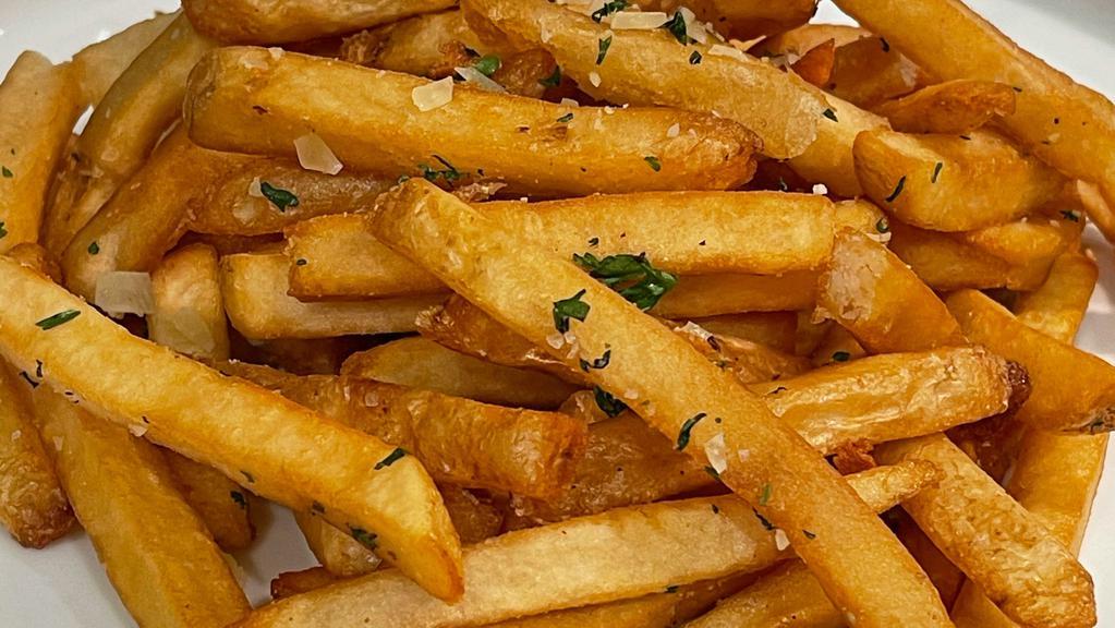 Seasoned Fries · Sprinkled with Sea Salt, Vegetarian and Gluten-Free.