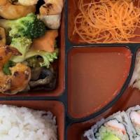 Shrimp Teriyaki Bento Box · 