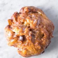 Michigan Apple Fritter · Classic fritter rolled with cinnamon and whole pieces of apple