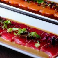 Seared Tuna · Served with creamy tataki sauce.