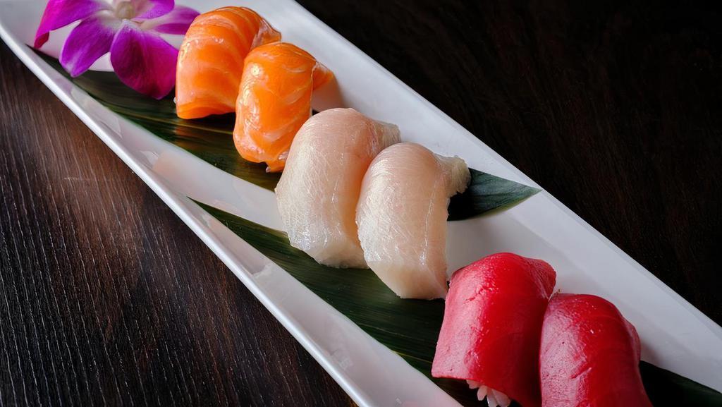 Sushi Combo · Your choice: Nigiri ten pieces and california roll.