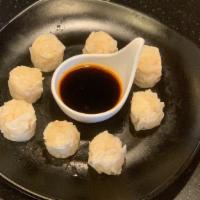 Shrimp Shumai (8 Pcs.) · Mini handmade steamed dumplings, stuffed with shrimps and vegetables.