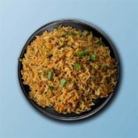 Veg Bbq Fried Rice · Seasonal fresh vegetables mixed with spices, onions, bell peppers, eggs, soy-garlic sauce, B...