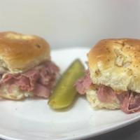 Corned Beef · Any Meat can be made into a Jr. Sandwich. The only bread available is Jr. Rye and Jr. Onion ...