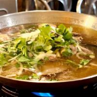 Pho Pot · Authentic Vietnamese Beef Noodle Soup
Vietnamese rice noodle serves with Beef Broth slow-coo...