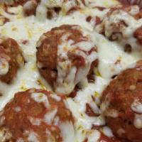Tripper'S Special · 5 Meatballs in a boat floating on sauce covered in cheese.
Choice of sauce and cheese.