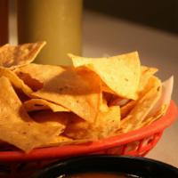 Guacamole & Chips (6 Oz) · Homemade tortilla chips and homemade guacamole